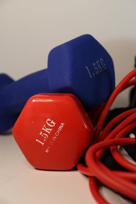 Fitness dumbbells representing lifestyle support
